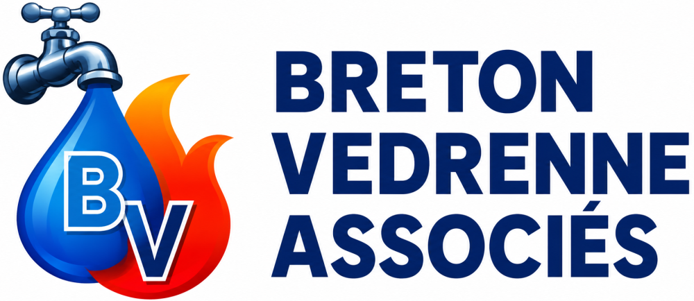 Logo plomberie et chauffage Breton Vedrenne
